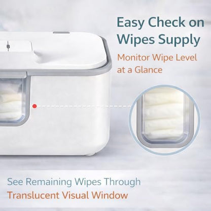 Top lid open view of Orozee wet wipes dispenser