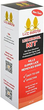 Lice Sisters Nit Glue Dissolver 8 ounce spray for super lice removal
