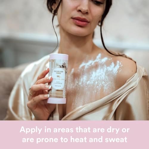 Ingredients list on Camille Beckman Soft Cashmere talc-free body powder packaging