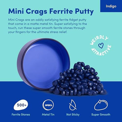 Speks Crags magnetic fidget putty stones being mashed by adult hands for sensory stress relief