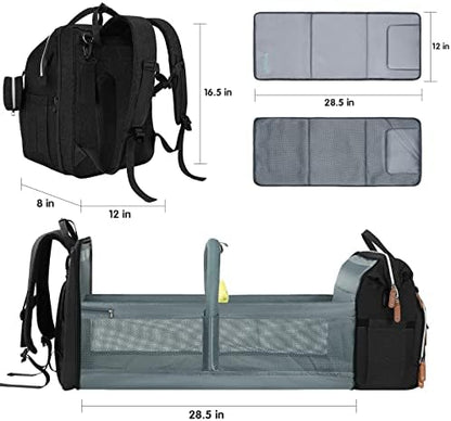 Rear view showcasing the extra thick padded shoulder straps and breathable back design