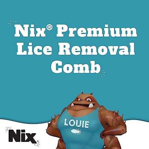 Nix dual action lice comb showing wide teeth for detangling hair.