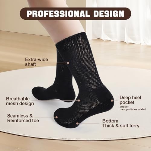 Side view of Kodal ankle support socks for neuropathy management