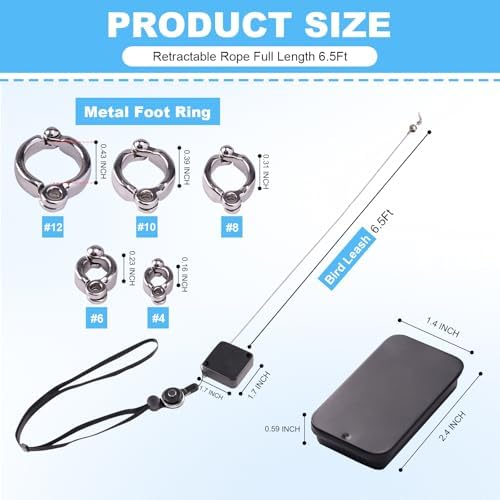 Swirge retractable bird harness showing the press type locking buckle functionality.