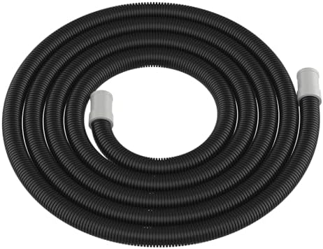 Heavy duty flexible aquarium filter hose showing ribbed texture up close