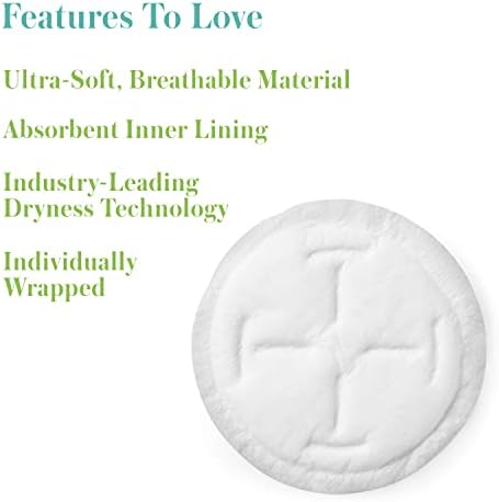 Evenflo breastfeeding pads showing contoured design