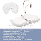 Machine washable baby nursery changing pad liner pack
