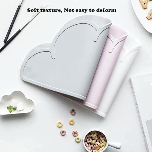 Love Dream Silicone Pet Feeding Mat White dishwasher safe