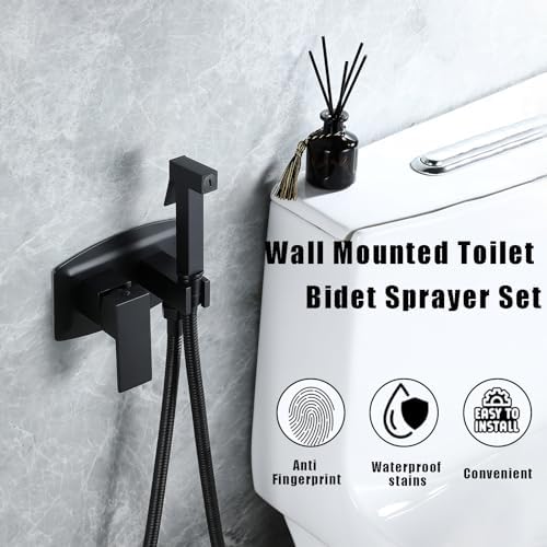 Wrkmh bidet sprayer showing hot and cold water handle