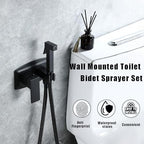 Wrkmh bidet sprayer showing hot and cold water handle
