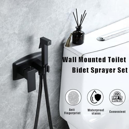 Wrkmh bidet sprayer showing hot and cold water handle