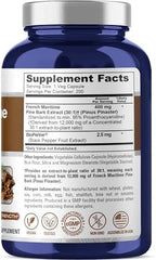 NusaPure supplement label showing dosage and ingredients