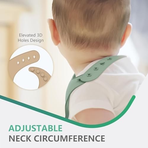 Dishwasher safe Cuddle Campus baby bib being wiped clean after a messy toddler mealtime session.