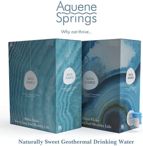 Aquene Springs geothermal water packaging details