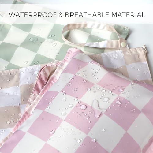 RelaxScene waterproof bag with snap handle attached to stroller