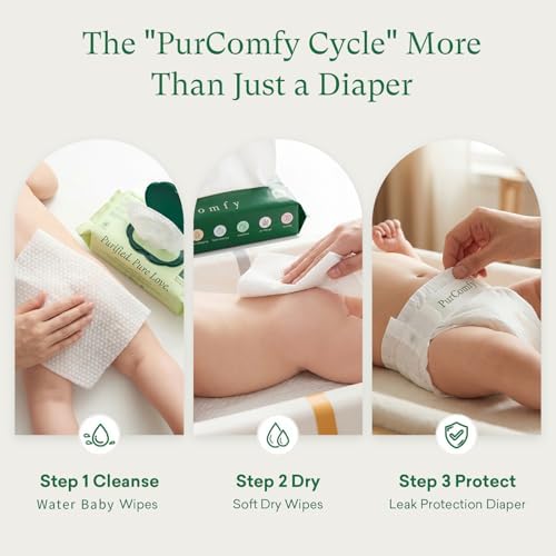 Purcomfy size 2 diapers packaging details