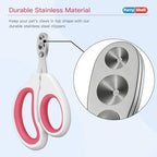 Close up view of the precise angled edges on the small animal nail cutter.