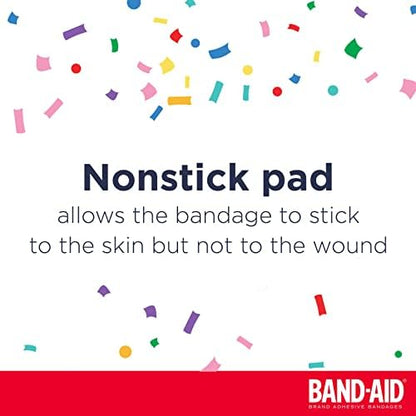 Close up of the imported 20 count packaging for BAND-AID Brand children wound care