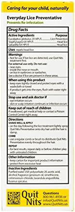 Safe lice prevention spray for children with non-toxic eucalyptus formula.
