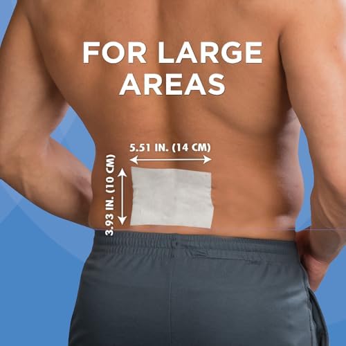 Close up of flexible adhesive lidocaine patch surface