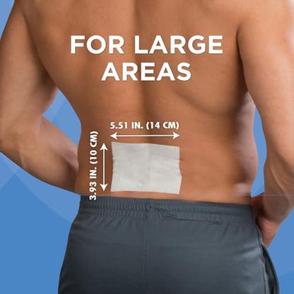 Close up of flexible adhesive lidocaine patch surface