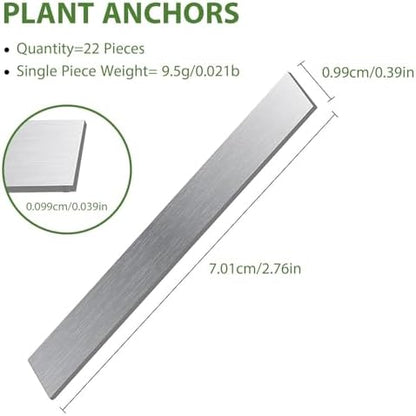 Non toxic weighted blocks for aquatic plants hidden under fish tank gravel
