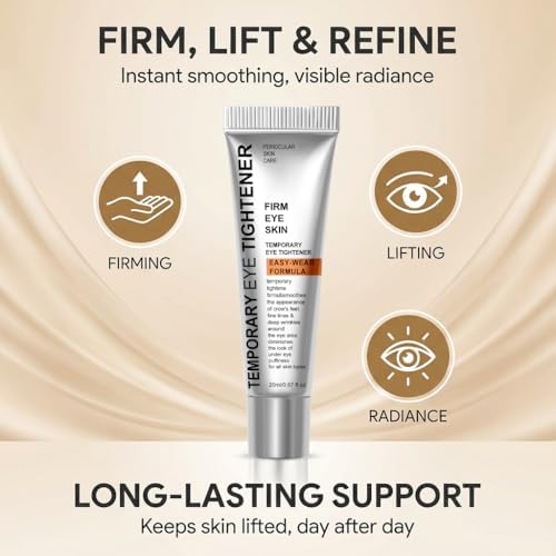 Botanikind anti-wrinkle eye primer cream being applied to the under-eye area to reduce puffiness.