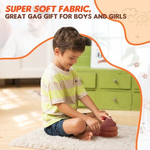 Premium novelty gag gift for kids featuring detailed embroidered eyes and high quality stitching.