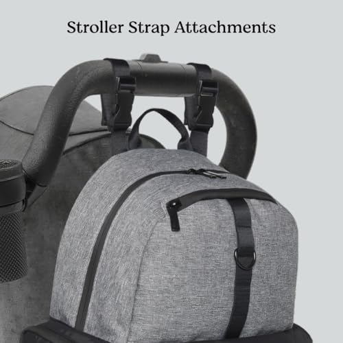 Huggies black vegan leather backpack side profile showing insulated pockets