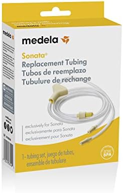 Authentic Medela Sonata breast pump replacement tube accessory displaying the high-quality airtight connectors.