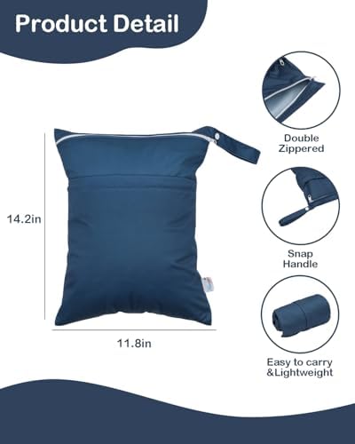 Kawigo wet dry bag with two zipper pockets