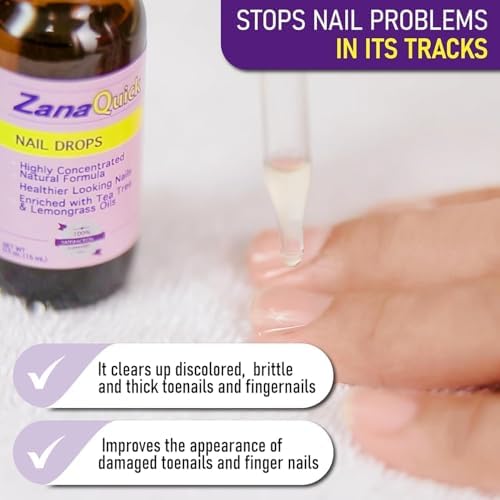 Authentic Zanaquick liquid treatment for healthy nail growth restoration.