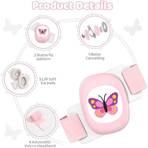 YomauiYee infant ear protection earmuffs showing soft headband detail