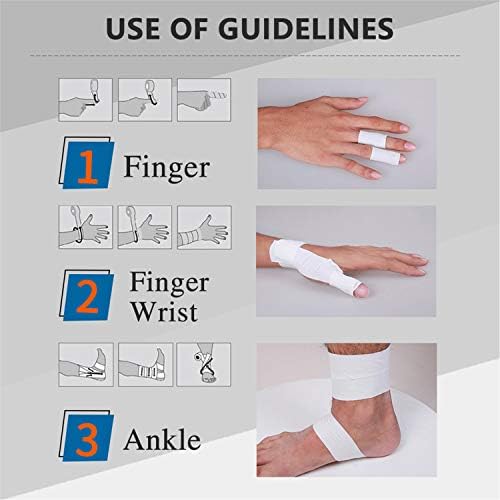 Six count bundle of beige medical standard cohesive bandages for joint protection