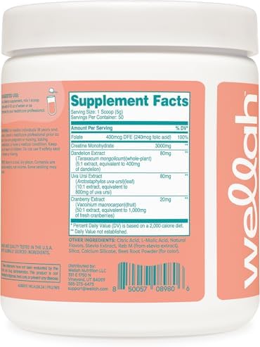 Wellah Creatine for Women branding on supplement container