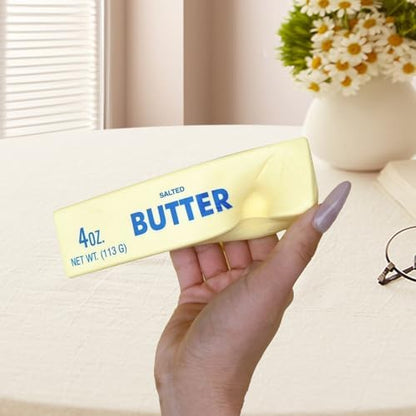 Cuteam butter bar slow rising figure side view showcasing the realistic dimensions and texture profile