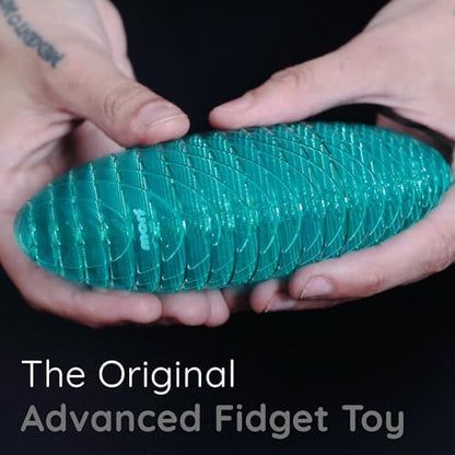 Person using Morf Fidget Worm at an office desk
