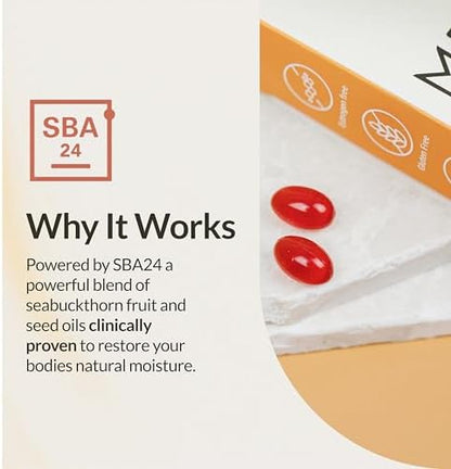 Estrogen-free oral supplement for feminine dryness relief packaging