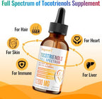 Kayseari Tocotrienols 1200mg supplement ingredients and features panel