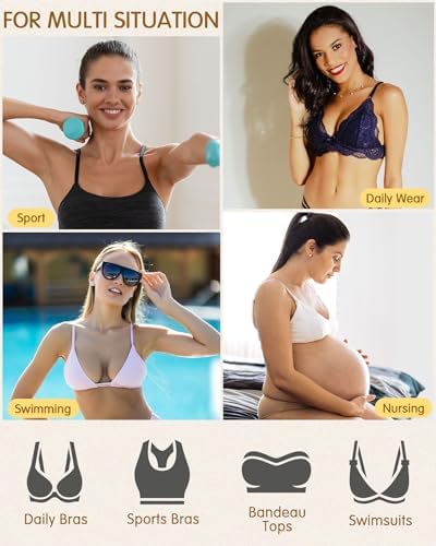Beige breast enhancer pads for dresses