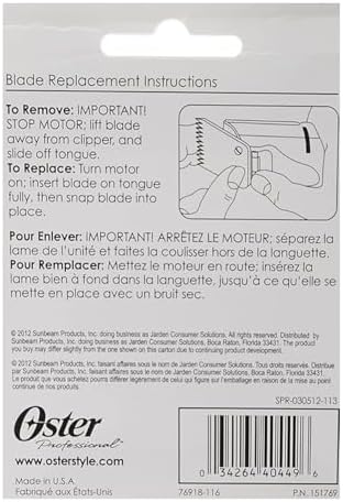 Side profile of Oster size 1.5 detachable clipper blade