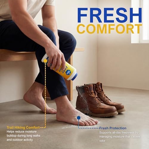 Professional grade foot cooling powder for sensitive skin and friction reduction.