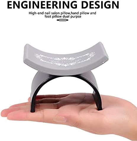 Side profile of Ownsig nail arm rest showing U-shape curve