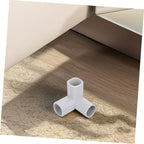 Close up view of the three-way plastic connector slot for baby fences