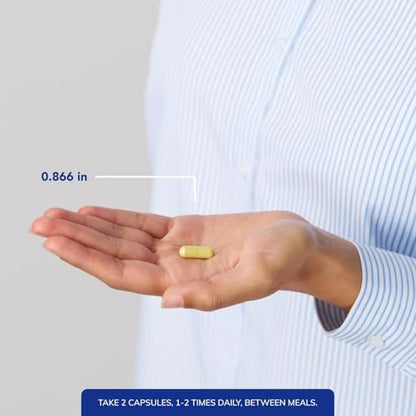 Side view of Pure Encapsulations Quercetin 120 capsules packaging displaying non GMO and gluten free certifications