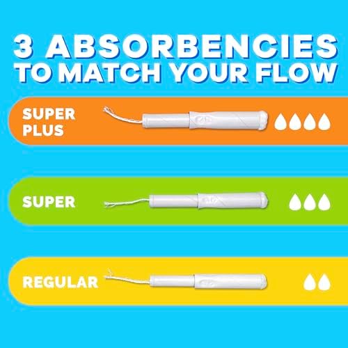 Biodegradable cardboard applicator tampons side packaging info.