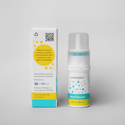 NoWonder Nitric Oxide Nasal Spray packaging details and ingredients side view