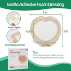 Jointown Silicone Sacral Foam Dressing showing the 5 layer design and absorbent core anatomy.