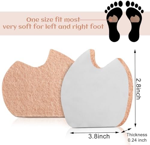 Self adhesive forefoot cushion pads for ball of foot pain relief application