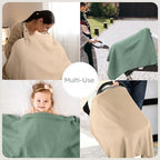 Adjustable back strap detail on Yoofoss nursing cover